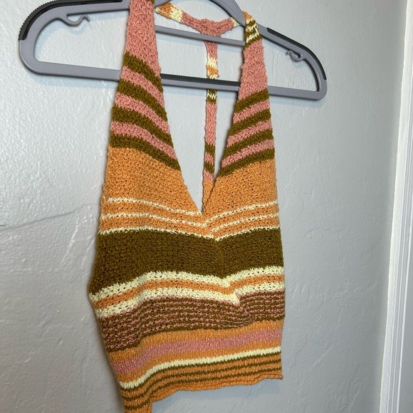 Urban Outfitters BDG Striped Knit Halter Crop Tank - Picture 4 of 4